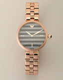  Shop Authentic Emporio Armani Arianna Quartz Grey Dial Rose Gold Steel Strap Watch For Women - AR11220 - Luxxuri