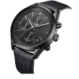  Shop Authentic Hugo Boss Grand Prix Black Dial Black Leather Strap Watch for Men - 1513474 - Luxxuri