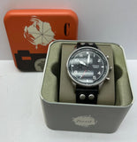  Shop Authentic Fossil Retro Pilot Chronograph Black Dial Black Leather Strap Watch for Men - FS5806 - Luxxuri