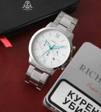  Shop Authentic Fossil Neutra Chronograph White Dial Silver Steel Strap Watch for Men - FS5433 - Luxxuri