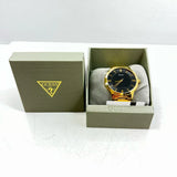  Shop Authentic Guess Richmond Quartz Black Dial Two Tone Mesh Bracelet Watch For Women - W1179G2 - Luxxuri