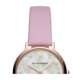  Shop Authentic Emporio Armani Kappa Mother Of Pearl White Dial Pink Leather Strap Watch For Women - AR11130 - Luxxuri
