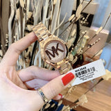 Shop Authentic Michael Kors Slim Runway Rose Gold Dial Rose Gold Steel Strap Watch for Women - MK3549 - Luxxuri
