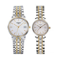  Shop Authentic Tissot Desire White Dial Two Tone Mesh Bracelet Two Tone Steel Watch For Men - T52.2.481.31 - Luxxuri