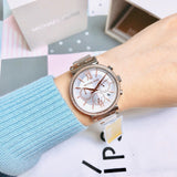  Shop Authentic Michael Kors Sofie Chronograph Quartz White Dial Two Tone Steel Strap Watch For Women - MK6558 - Luxxuri