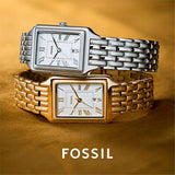  Shop Authentic Fossil Raquel Three Hand Date White Dial Silver Steel Strap Watch for Women - ES5221 - Luxxuri