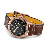  Shop Authentic Breitling Avi 1953 Edition Black Dial Brown Leather Strap Watch for Men - RB0920131B1X1 - Luxxuri