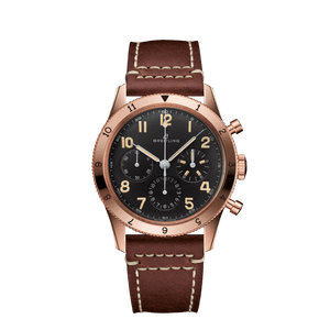  Shop Authentic Breitling Avi 1953 Edition Black Dial Brown Leather Strap Watch for Men - RB0920131B1X1 - Luxxuri