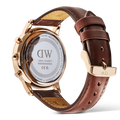  Shop Authentic Daniel Wellington Iconic Chronograph Blue Dial Brown Leather Strap Watch For Men - DW00100639 - Luxxuri
