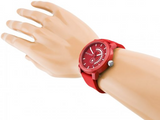  Shop Authentic Tommy Hilfiger Denim Quartz Red Dial Red Rubber Strap Watch for Men - 1791480 - Luxxuri