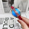  Shop Authentic Calvin Klein Rebel Blue Maroon Dial Maroon Leather Strap Watch for Women - K8P231UN - Luxxuri