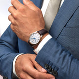  Shop Authentic Longines Record Automatic Stainless Steel 18K Gold Watch for Men - L2.821.5.11.2 - Luxxuri