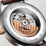  Shop Authentic Longines Record Automatic Stainless Steel 18K Gold Watch for Men - L2.821.5.11.2 - Luxxuri