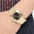  Shop Authentic Marc Jacobs Amy Glitz Black Dial Gold Steel Strap Watch for Women - MBM3334 - Luxxuri