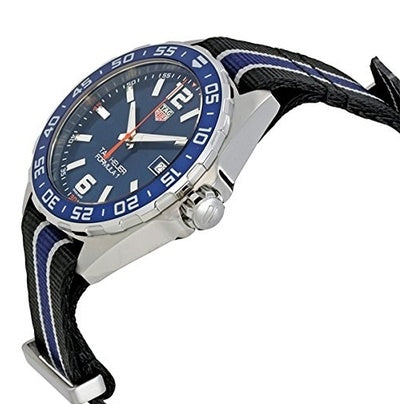 Shop Authentic Tag Heuer Formula 1 Quartz Blue Dial Two Tone NATO Strap Watch for Men - WAZ1010.FC8197 - Luxxuri
