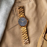  Shop Authentic Marc Jacobs Baker Blue Dial Rose Gold Steel Strap Watch for Women - MBM3330 - Luxxuri