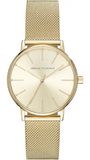  Shop Authentic Armani Exchange Lola Analog Gold Dial Gold Mesh Strap Watch For Women - AX5536 - Luxxuri