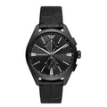  Shop Authentic Emporio Armani Claudio Chronograph Black Dial Black Leather Strap Watch For Men - AR11483 - Luxxuri