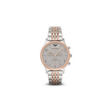  Shop Authentic Emporio Armani Beta Chronograph Grey Dial Two Tone Steel Strap Watch For Men - AR1864 - Luxxuri