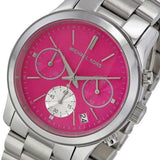  Shop Authentic Michael Kors Runway Chronograph Pink Dial Silver Steel Strap Watch for Women - MK6160 - Luxxuri