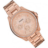  Shop Authentic Fossil Cecile Rose Gold Dial Rose Gold Steel Strap Watch for Women - AM4483 - Luxxuri