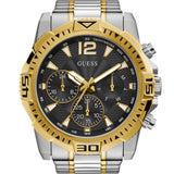  Shop Authentic Guess Commander Chronograph Black Dial Two Tone Steel Strap Watch for Men - GW0056G4 - Luxxuri
