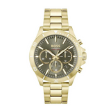  Shop Authentic Hugo Boss Troper Chronograph Green Dial Gold Steel Strap Watch For Men - 1514059 - Luxxuri