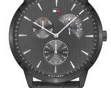  Shop Authentic Tommy Hilfiger Brad Chronograph Quartz Grey Dial Grey Leather Strap Watch For Men - 1710388 - Luxxuri