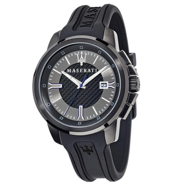 Shop Authentic Maserati SFIDA Black Dial Black Rubber Strap Watch For Men - R8851123004 - Luxxuri