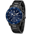  Shop Authentic Maserati Competizione Chronograph Blue Dial Black Steel Strap Watch For Men - R8873600005 - Luxxuri