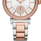  Shop Authentic Michael Kors Abbey Three-Hand White Dial Two Tone Steel Strap Watch for Women - MK4616 - Luxxuri