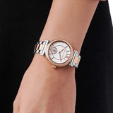  Shop Authentic Michael Kors Abbey Three-Hand White Dial Two Tone Steel Strap Watch for Women - MK4616 - Luxxuri