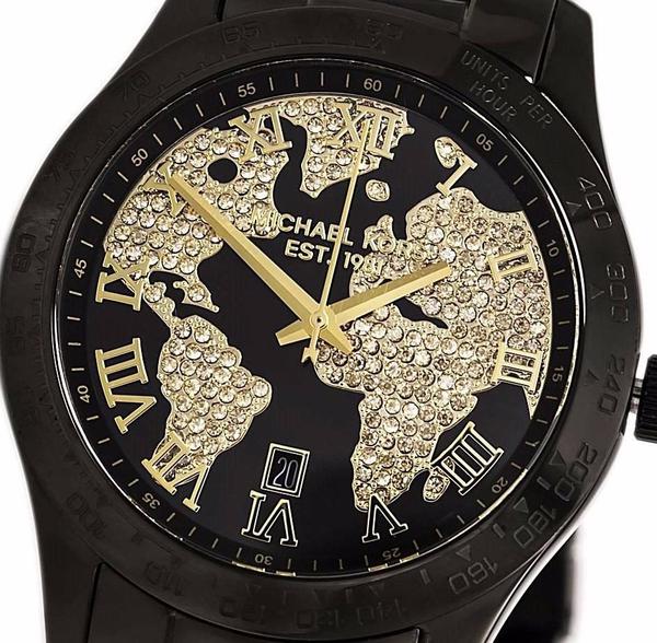  Shop Authentic Michael Kors Layton Pave Black Dial Black Steel Strap Watch for Women - MK6091 - Luxxuri