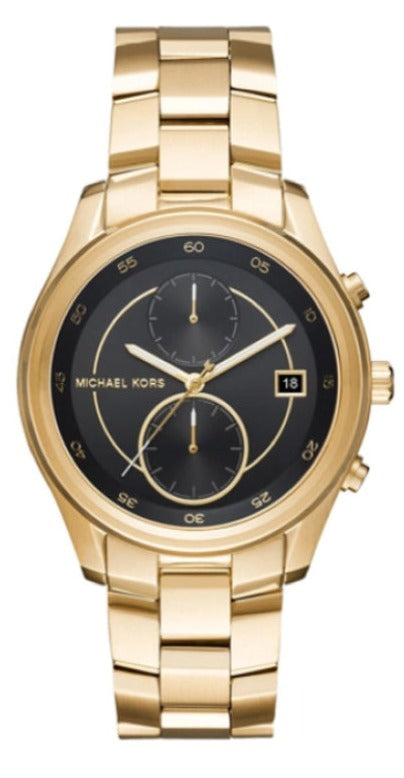  Shop Authentic Michael Kors Blair Quartz Black Dial Gold Steel Strap Watch For Women - MK6497 - Luxxuri
