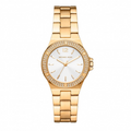  Shop Authentic Michael Kors Lennox Three-Hand Silver Dial Gold Steel Strap Watch For Women - MK7278 - Luxxuri
