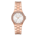 Shop Authentic Michael Kors Lennox Three Hand Silver Dial Rose Gold Steel Strap Watch For Women - MK7279 - Luxxuri