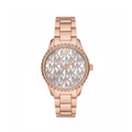  Shop Authentic Michael Kors Layton Three Hand Silver Dial Rose Gold Steel Strap Watch For Women - MK7297 - Luxxuri