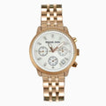  Shop Authentic Michael Kors Damen White Dial Rose Gold Steel Strap Watch for Women - MK5026 - Luxxuri