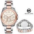  Shop Authentic Michael Kors Brecken Chronograph White Dial Two Tone Steel Strap Watch For Women - MK6368 - Luxxuri