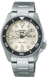  Shop Authentic Seiko 5 Sports SKX Automatic Cream Dial Silver Steel Strap Watch For Men - SRPK31K1 - Luxxuri