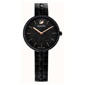  Shop Authentic Swarovski Cosmopolitan PVD Black Dial Black Steel Strap Watch for Women - 5547646 - Luxxuri