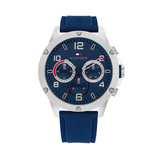  Shop Authentic Tommy Hilfiger Blaze Chronograph Blue Dial Blue Rubber Strap Watch For Men - 1792027 - Luxxuri