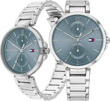  Shop Authentic Tommy Hilfiger Angela Blue Dial Silver Steel Strap Watch for Women - 1782126 - Luxxuri