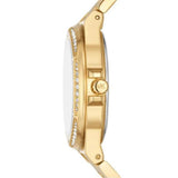  Shop Authentic Michael Kors Runway Three-Hand Gold Dial Gold Steel Strap Watch For Women - MK6911 - Luxxuri