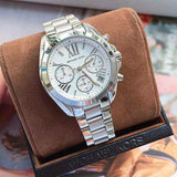  Shop Authentic Michael Kors Bradshaw Silver Dial Silver Steel Strap Watch for Men - MK5535 - Luxxuri