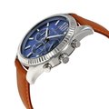  Shop Authentic Michael Kors Lexington Chronograph Blue Dial Brown Leather Strap Watch For Men - MK8537 - Luxxuri