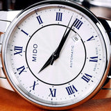  Shop Authentic Mido Baroncelli III Automatic Silver Dial Silver Steel Strap Watch For Men - M8600.4.21.1 - Luxxuri