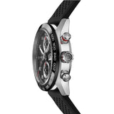  Shop Authentic Tag Heuer Carrera Chronograph Black Dial Black Rubber Strap Watch for Men - CBN2A1AA.FT6228 - Luxxuri