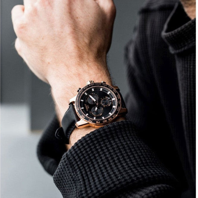  Shop Authentic Tissot Supersport Chrono Black Dial Black Leather Strap Watch for Men - T125.617.36.051.00 - Luxxuri