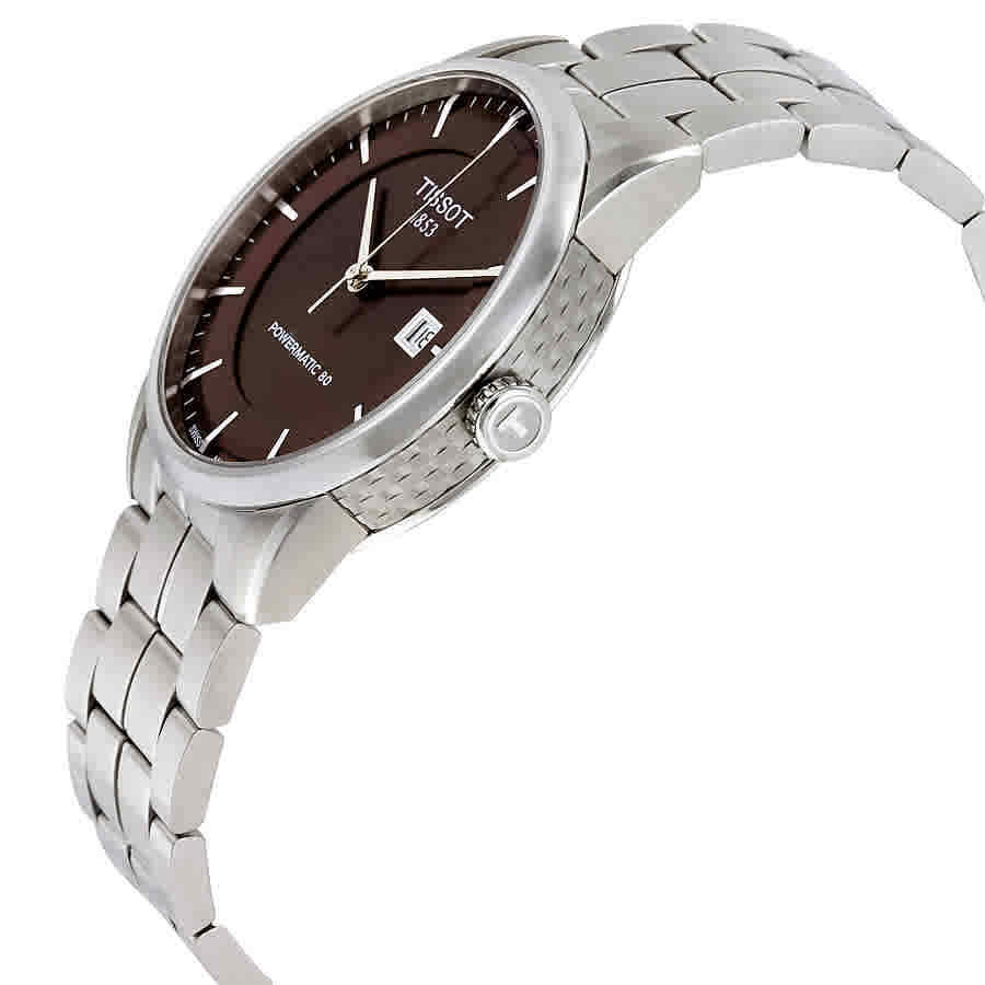  Shop Authentic Tissot Luxury Powermatic 80 Brown Dial Silver Steel Strap Watch For Men - T086.407.11.291.00 - Luxxuri